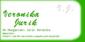 veronika jurik business card